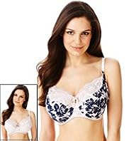 2 Pack Per Una Floral & Lace Non-Padded DD-GG Bras