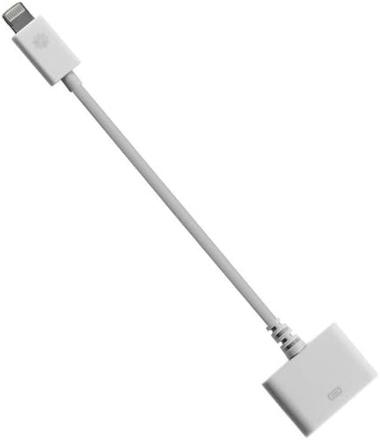 Elongpro 30 pin to 8 pin Charge & Sync Cable Adapter Converter Compatible with iPhone 5, iPad, iPad Mini, iPod Touch, iPod (White)