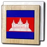 Flags - Cambodia Flag - Tile Napkin Holders