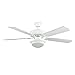 Concord Fans 52HEF5WH 52 Inch Heritage Fusion Ceiling Fan with 2 Light Mb Cfl Light Kit - White
