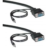 Product details for Cables Unlimited SVGA Cable Male-to-Male With Audio - 10'