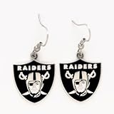 Oakland Raiders Dangle Earrings