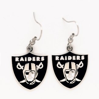 Oakland Raiders Dangle Earrings