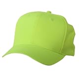 High Visibility Cap-Neon Lime Plain W31S66F