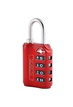 Wordlock LL-206-RD 4-Dial Luggage Lock, Red