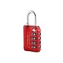 Wordlock LL-206-RD 4-Dial Luggage Lock, Red