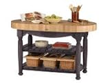 John Boos & Co. American Heritage Collection Eggplant Harvest Table 60x30x4-in.