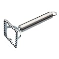 Kitchen Craft Italian Collection Ravioli Cutter with rolled satin finish handle, Square 63mm