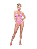 Pink Leopard Print Keyhole Teddy