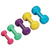5 Piece Vinyl Dumbbell Set