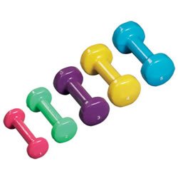 5 Piece Vinyl Dumbbell Set