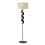 Nova Lighting 11086 Sentri Floor Lamp, Black Gloss And Brushed Nickel