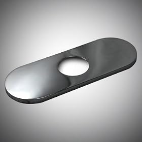 Buy 4 Bathroom Vessel Sink Faucet Hole Cover Deck Plate Escutcheon, Chrome by GHFaucet now!
