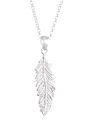 VINANI brand Germany 925 Sterling Silver Women Pendant Eagle Feather Arizona with Cable Link Chain Necklace AFE-T