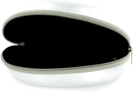 Women's Semi Hard Metallic Coated Sunglass Case for Modern Large Lens Eyewear including Sports Glasses and Bifocal Reader Sunglasses.