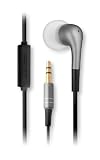 iFrogz 4762-ELMS EarPollution Luxe Micro Bud Earbuds with Mic - Silver