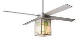 Period Arts PRY-TN-52-NK-IN-NC Prairie - Incandescent Nickel Ceiling Fan 52 - FREE SHIPPING