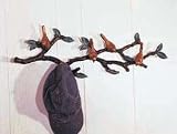 BIRD Birds on BRANCH wall hook coat HAT RACK STORAGE