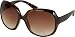 Retro Vintage Oversized Frame Fashion Sunglasses - Tortoise/Amber