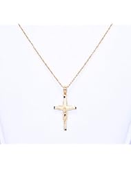 14K Yellow Gold Christ on the Crucifix Charm