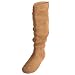 Brinley Co Womens Slouchy Microsuede Boots