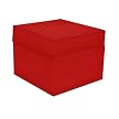 Upholstered Storage Ottoman - Red