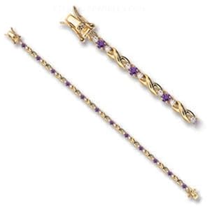 Jewelry - 1 Carat Tanzanite CZ Bracelet SZ 7 by 
