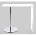 Design Bartisch 120 x 60 cm Stehtisch Bistrotisch H: 105 cm Wei� Hochglanz