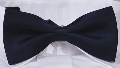 Olive Y3 Bow Tie - Naby Blue (Handmade)