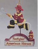 Fireman American Heroes Ornament