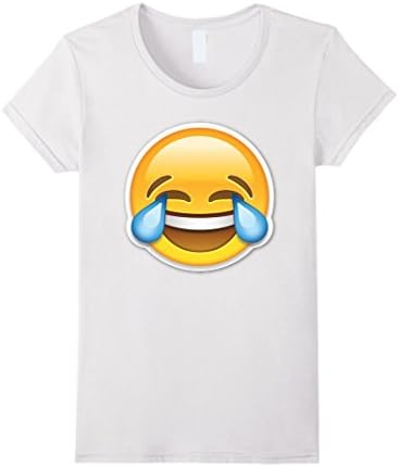 Women's FACE WITH TEARS OF JOY(Emoji) t-shirt Medium White