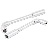 uxcell 六角スパナ デュアルエンド L字型 6mmソケット スリーブ レンチ 2個