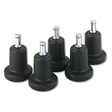 MASTER CASTER COMPANY / Bell glides, black, 3/8w x 1h stem / MAS70176 / Sold as 1 Set / Mfr Part # 70176 \*/ Bell glides, black, 3/8w x 1h stem