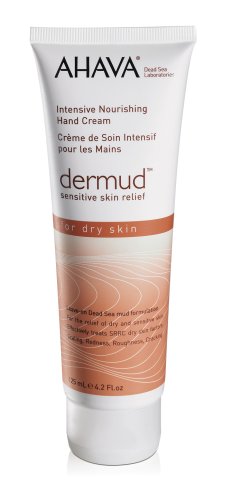 Ahava Dermud Dry Skin Treatment, Intensive Nourishing Hand Cream, 125 ml, 4.2 oz