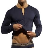 C-IN2 Blue Night Long Sleeve Henley 1808-BLN