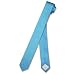 SILK Narrow NeckTie EXTRA Skinny TURQUOISE AQUA BLUE Thin Men's 1.5" Neck Tie