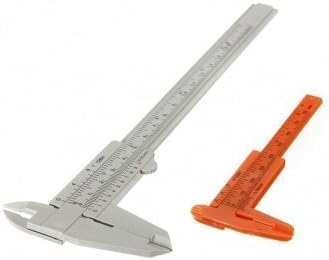 One set basic 150mm/80mm Plastic Students Vernier caliper Gray/Orange by JeabJJ Shopping