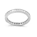 Sterling Silver w/ CZ Ring - 4mm Band Width - Size: 4-10