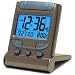Digital Travel Clock with EL Backlight, Dual Time & Dual Crescendo Alarm with Snooze