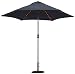 TropiShade TropiLight LED 9-Feet Lighted Bronze Aluminum Market Umbrella with Navy Poly Cover