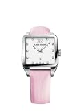 Louis Erard Women's 20700AA11.BDS60 Emotion Square Automatic Pink Satin Diamond Watch