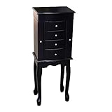 Mele & Co. Racquel Jewelry Armoire in Java Finish 13