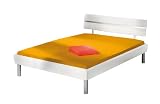 Link 55100140 Bett Blanka MDF 140 x 200 cm wei? hochglanz