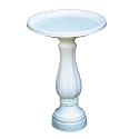 Allied Precision Industries 270 Bird Bath with Pedestal, White