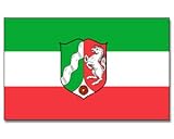 4 Stueck Stockflaggen Nordrhein-Westfalen  30*45 cm Fahne Flagge