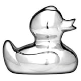 Silver Plated Classic Rubber Ducky Savings Bank