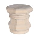 Octagonal Bun Foot Cherry 4 1/2"
