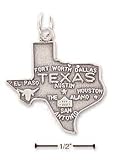 Sterling Silver Texas State Charm