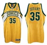Kevin Durant Sonics Authentic NBA Rookie Jersey Yellow