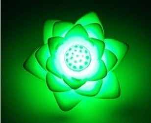 3 pieces Romantic Battery-Operated changing Multi color small lotus LED Lamp Flower Candle Night light with button battery